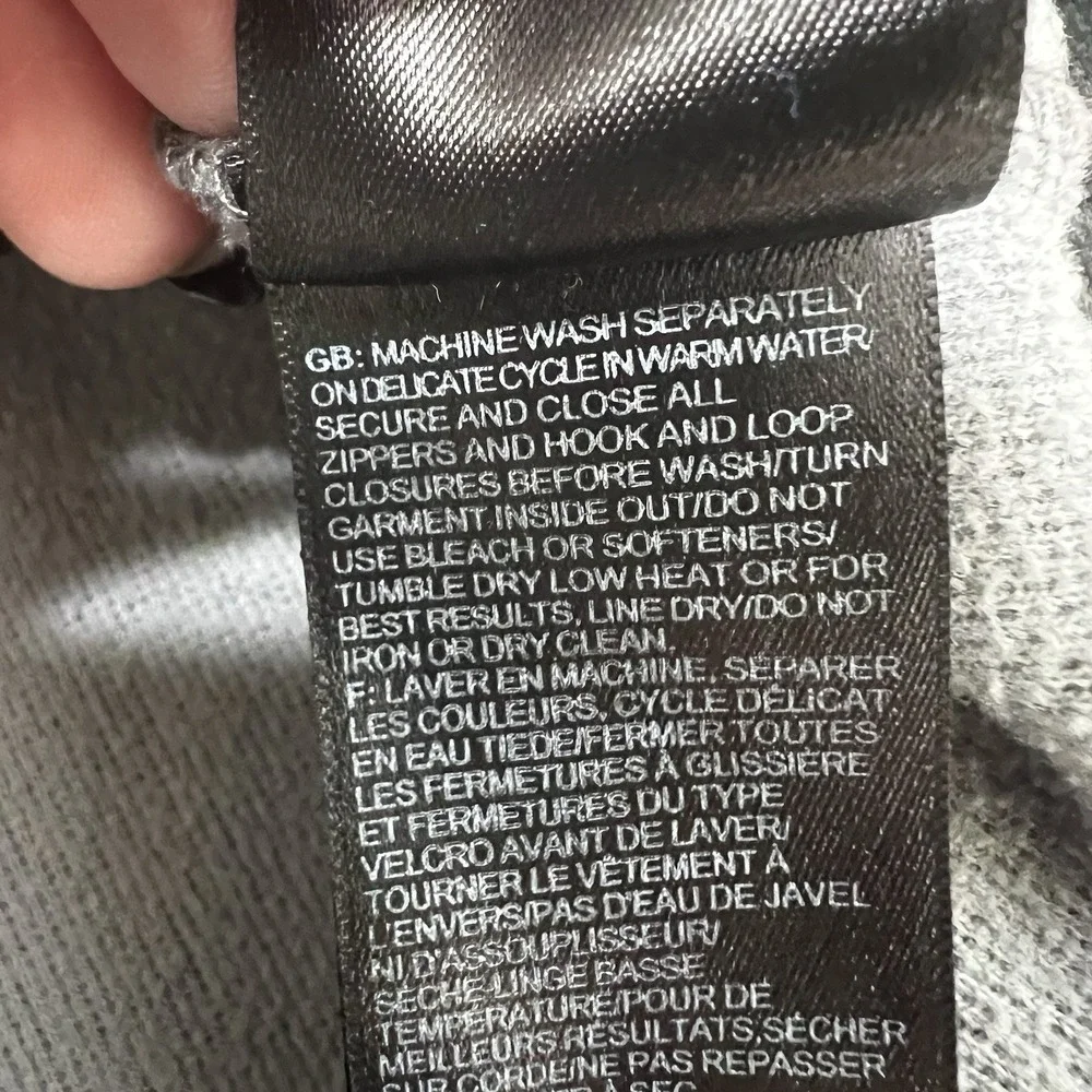 The North Face Mens Small Canyonlands Sweatshirt Hooded Jacket Gray Full‎ Zip